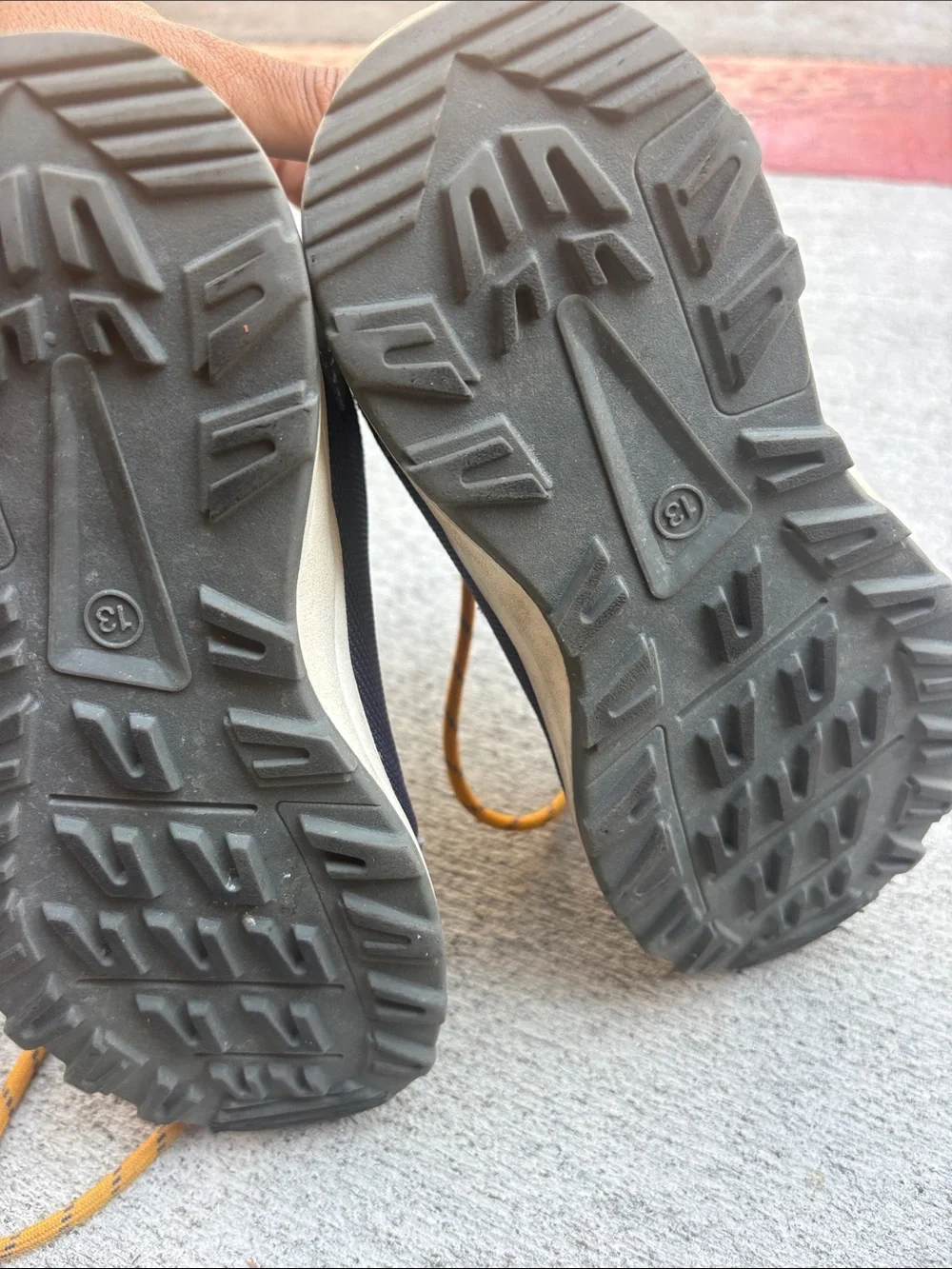 Target Kids Navy and Yellow Lace-Up Boot Sneakers